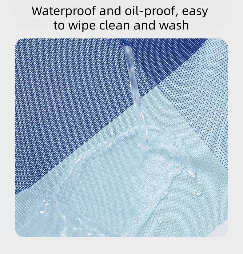 Table Placemats 10 Piece Pack of Woven PVC Placemats 30 * 45Cm Heat