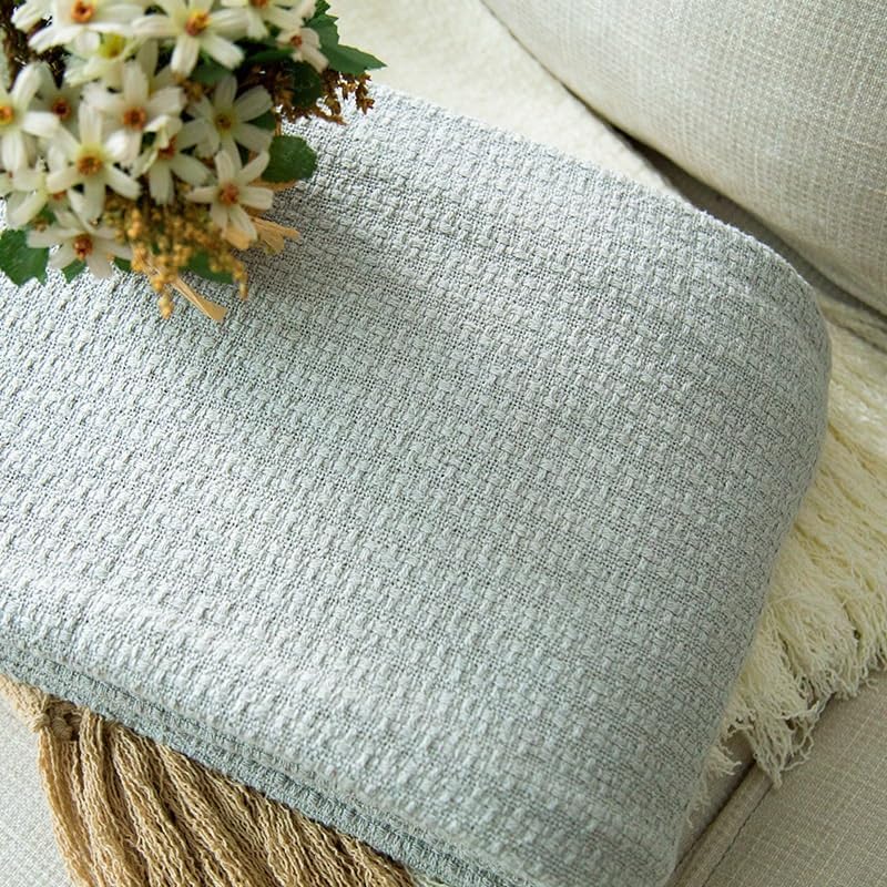 Waffle Knit Blanket for Queen Size Cooling Comfort Soft and Breathable