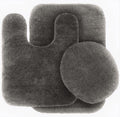 #6 Bath Mat, Contour Mat, and Lid Cover, with Rubber Backing Bathroom